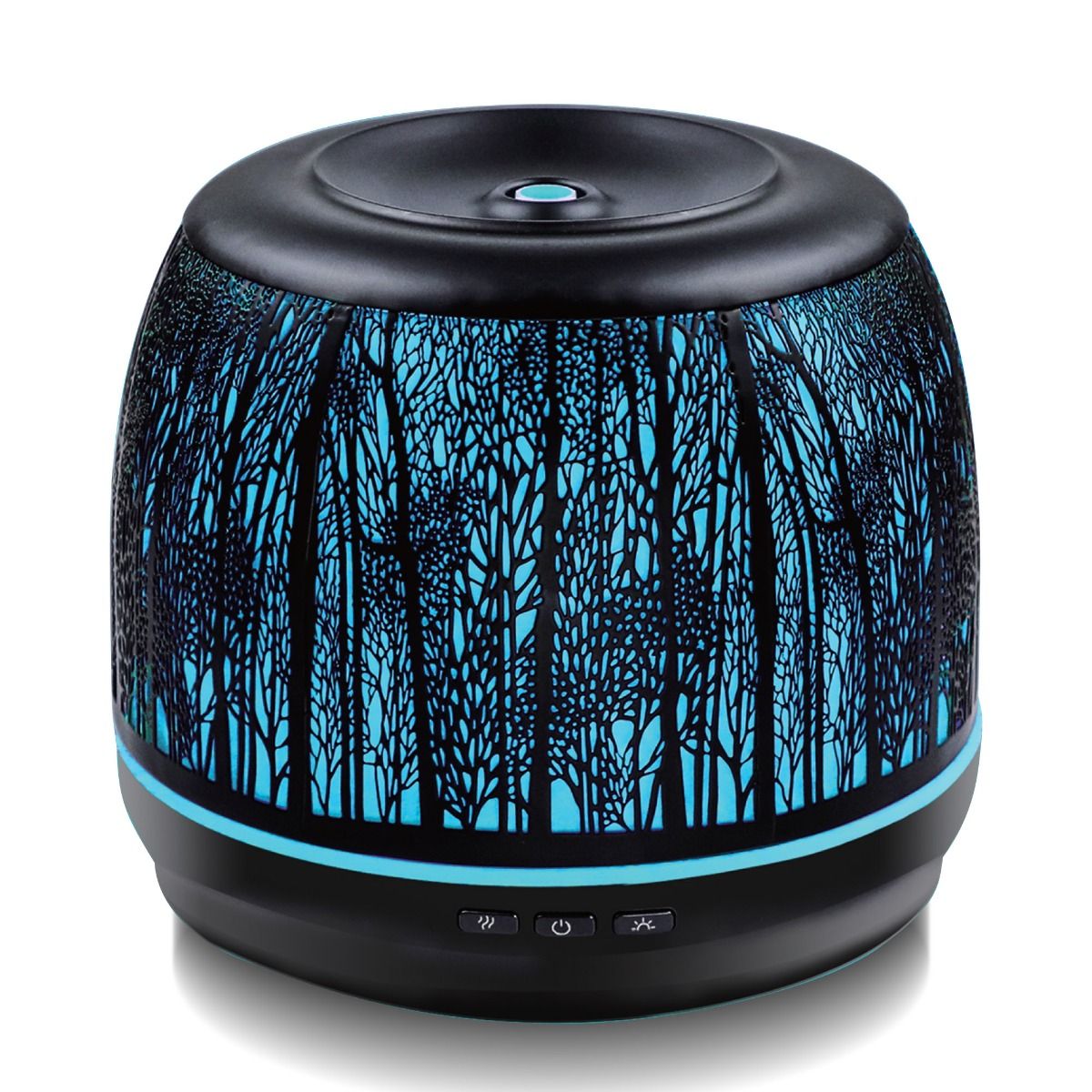 Activiva 500ml Metal Essential Oil And Aroma Diffuser-Black