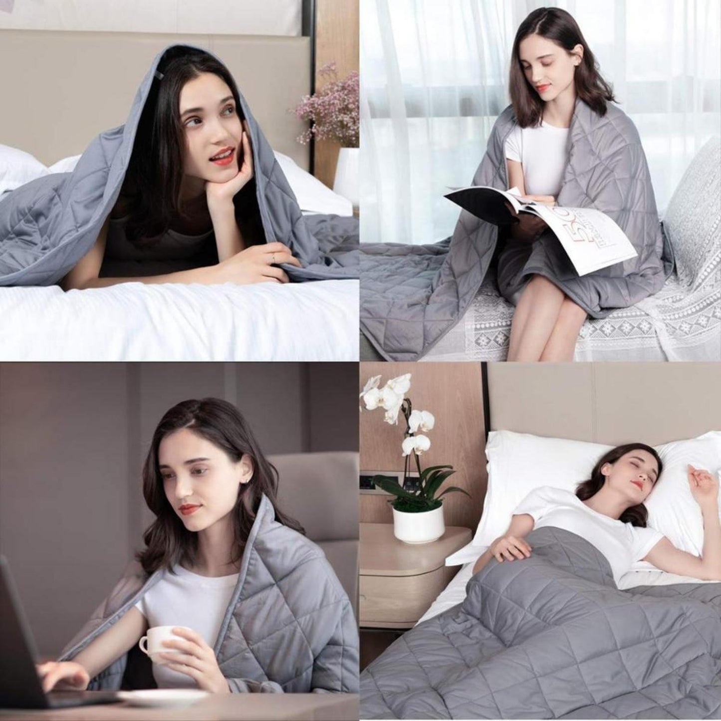 Gominimo Weighted Blanket 9KG Light Grey