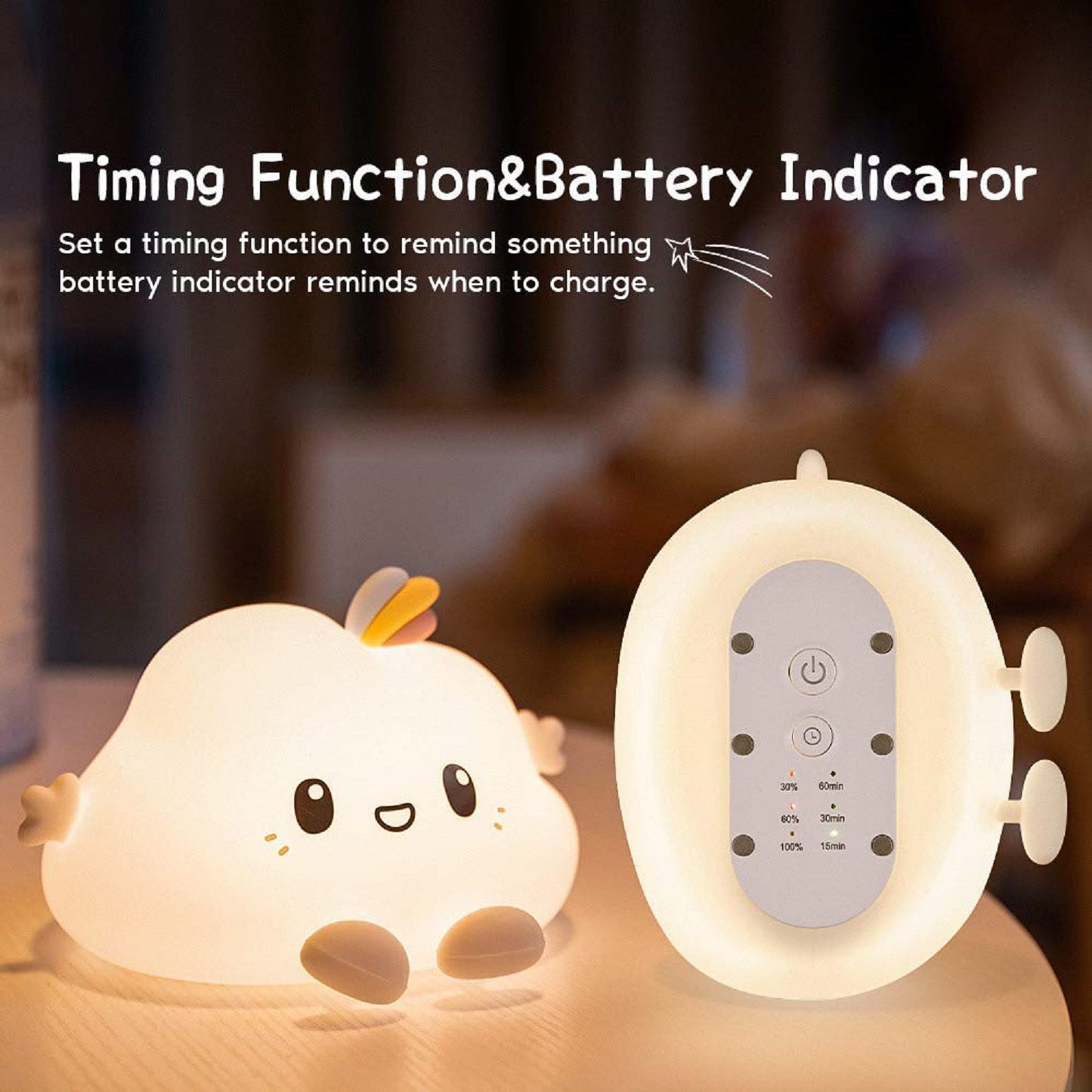 Gominimo Cloud Night Lamp Timer Remote