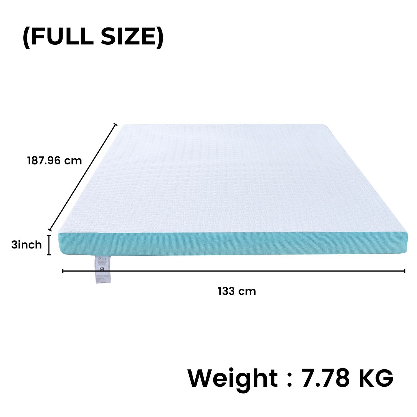 Gominimo Dual Layer Mattress Topper 3 Inch With Gel Infused (Full) Go-Mtp-105