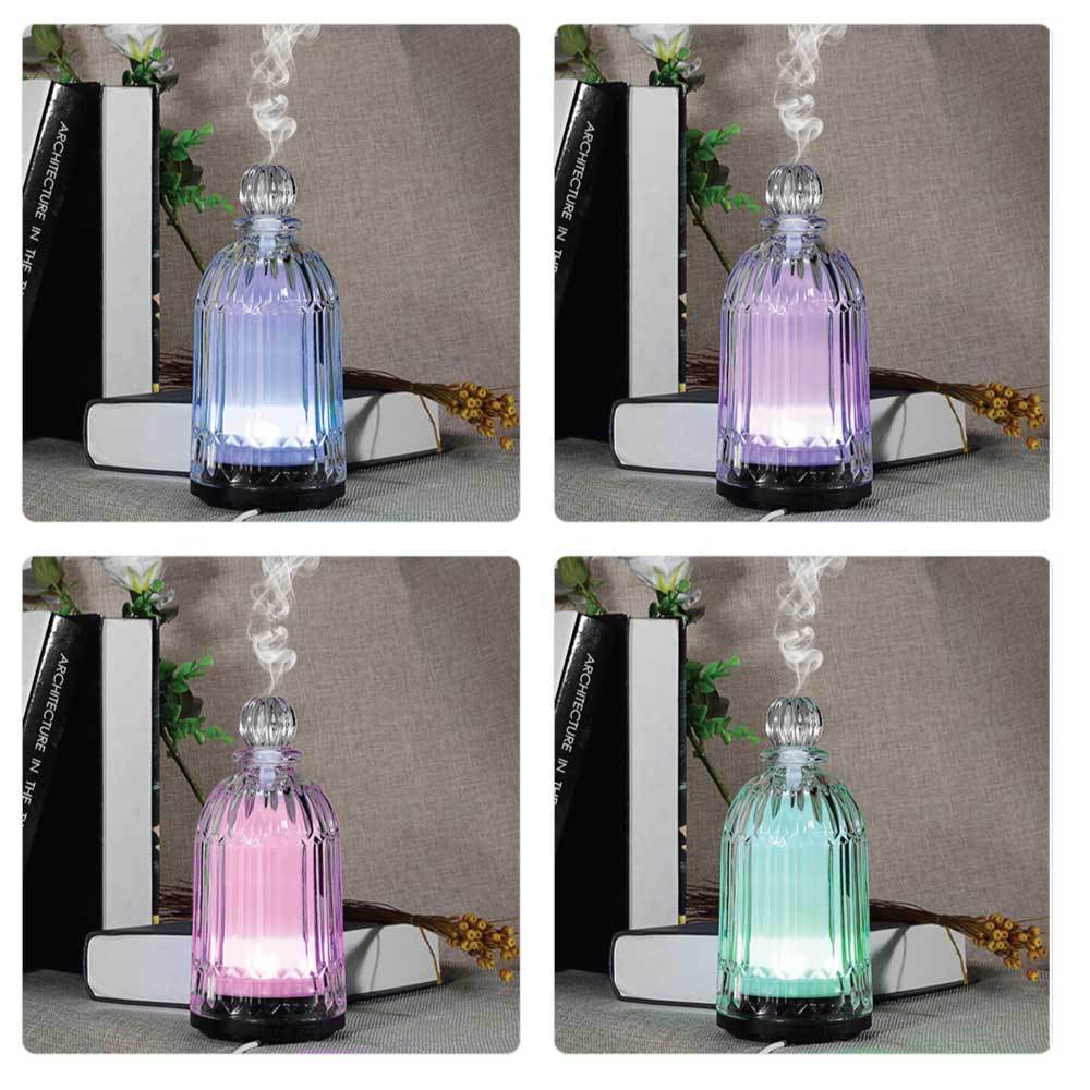 Essential Oil Aroma Diffuser - 120ml 3d Glass Bottle Ultrasonic Mist Humidifier