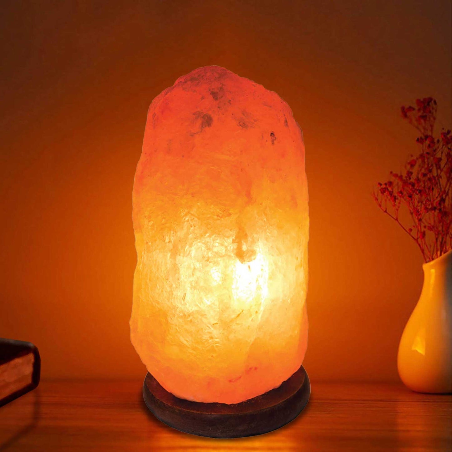 12V 12W 3-5 Kgs Himalayan Pink Salt Lamp Natural Rock Crystal Light Bulb On/Off
