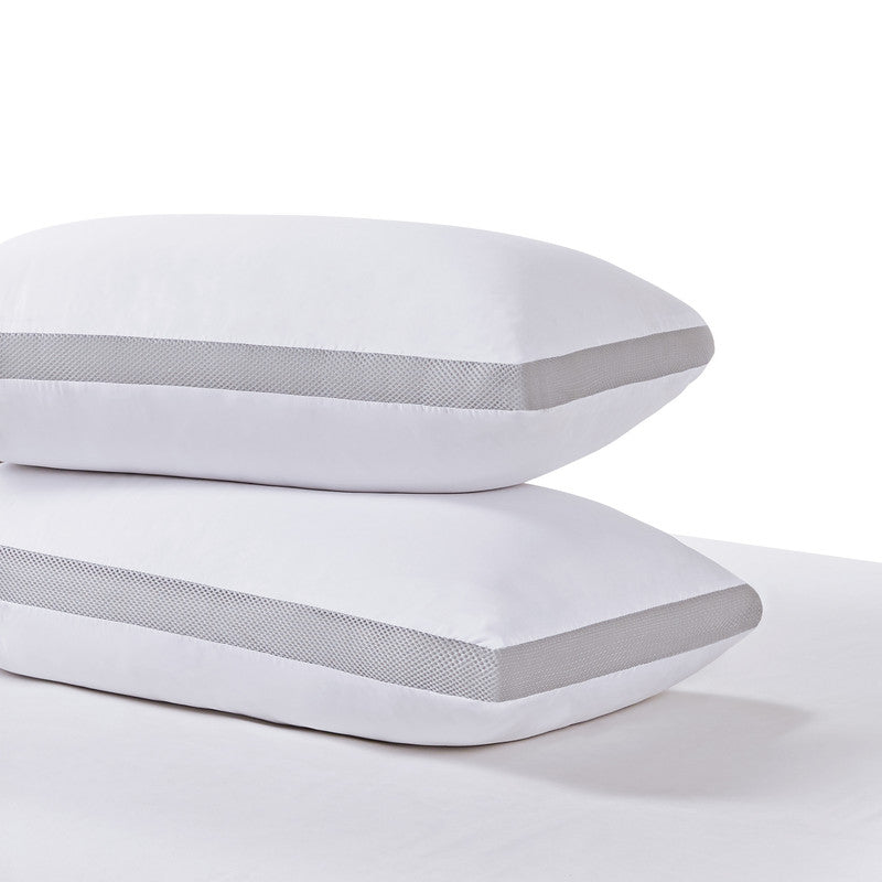 Luxury Bamboo Cooling Twin Pack Plush Down-Like Pillows