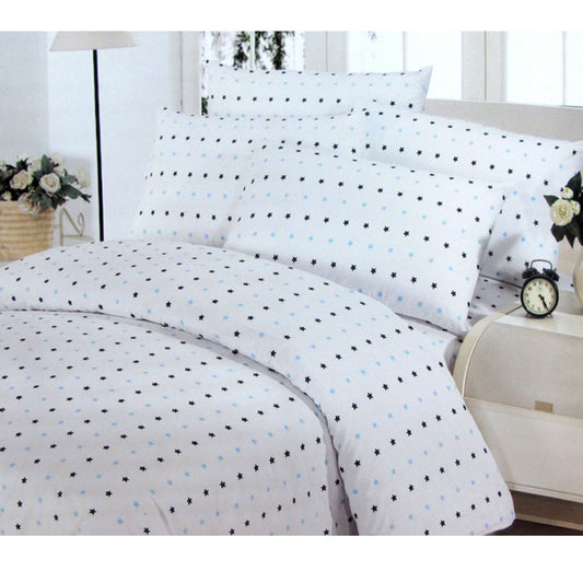 Polyester Cotton Stars Quilt Cover Set Double