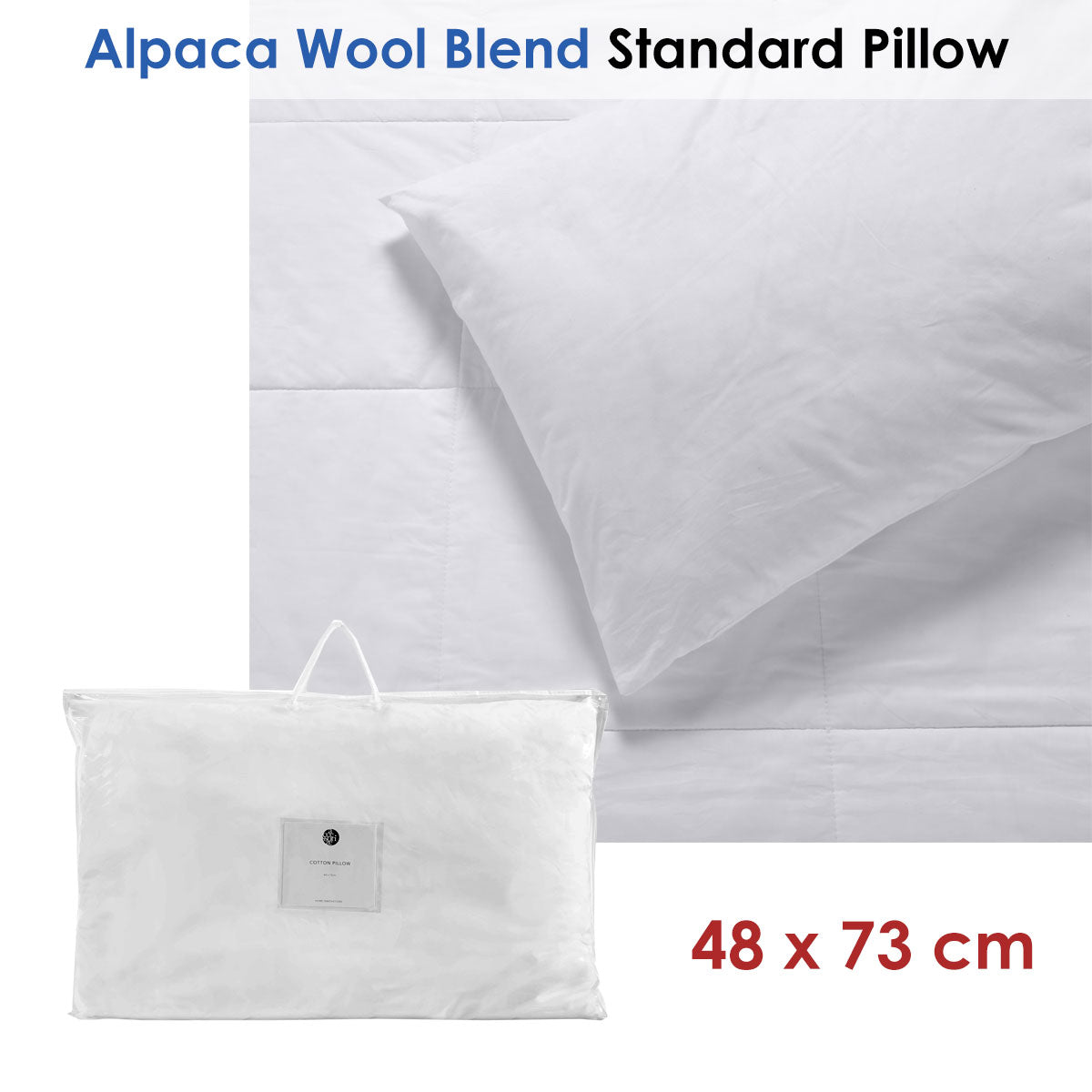 Accessorize Alpaca Wool Blend Standard Pillow 48 X 73cm