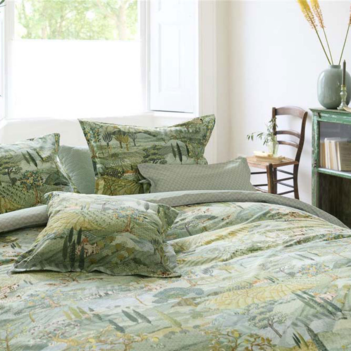 PIP Studio Toscana Green Cotton Quilt Cover Set King