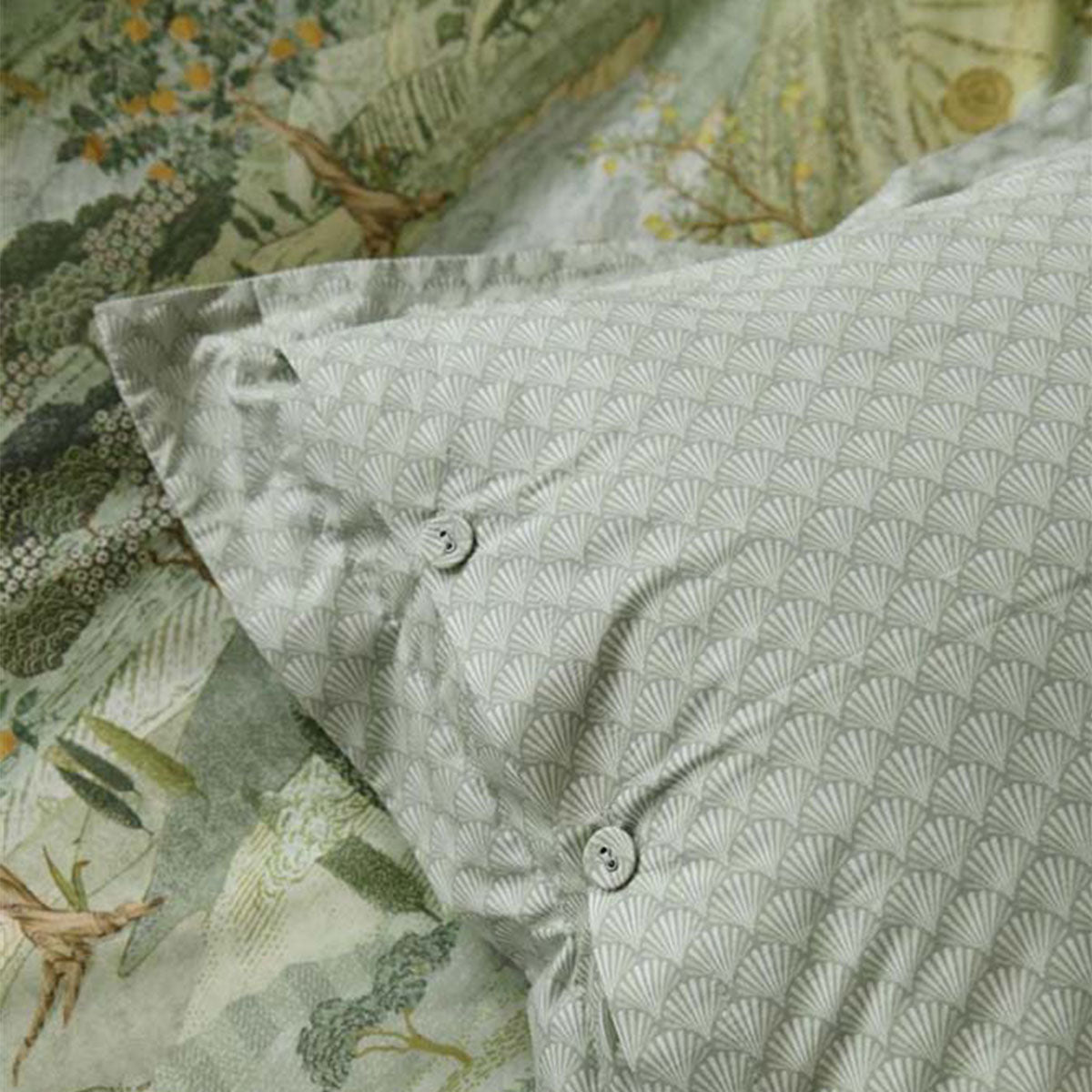 PIP Studio Toscana Green Cotton Quilt Cover Set Queen