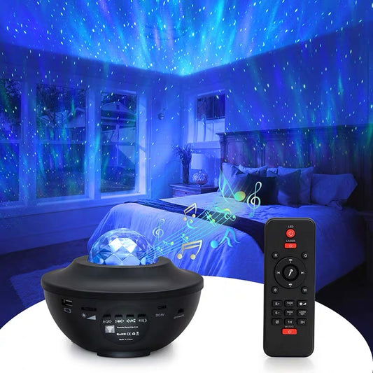 Galaxy Starry Night Light Projector Ocean Star Sky Party Baby Kids Room Led Lamp