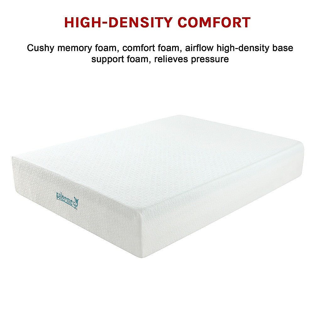 Palermo Queen Mattress 30cm Memory Foam Green Tea Infused CertiPUR Approved