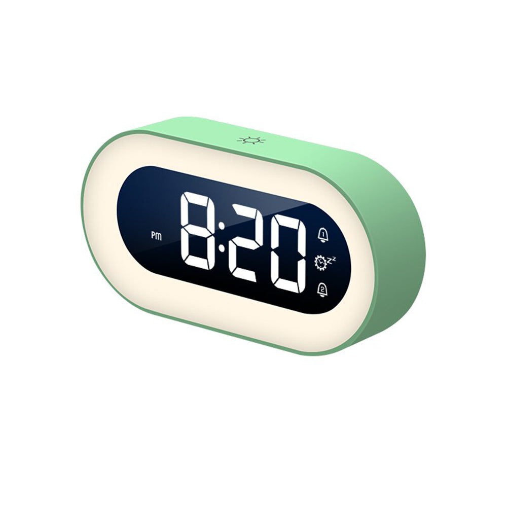 USB Charging LED Night Lamp and Digital Alarm Clock