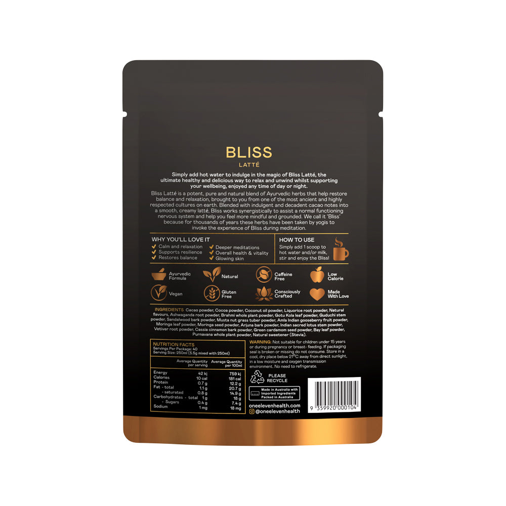 One Eleven Bliss Latte (Relaxation Blend) Hot Chocolate 220g