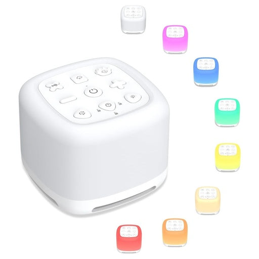 White Noise Machine with Night Light and 40 Soothing Sounds for Sleeping White